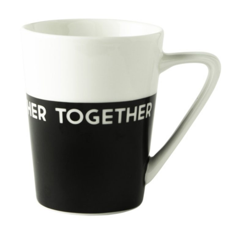 Dutch Rose Mok Together Wit/Zwart | Kopen bij Flickmyhouse