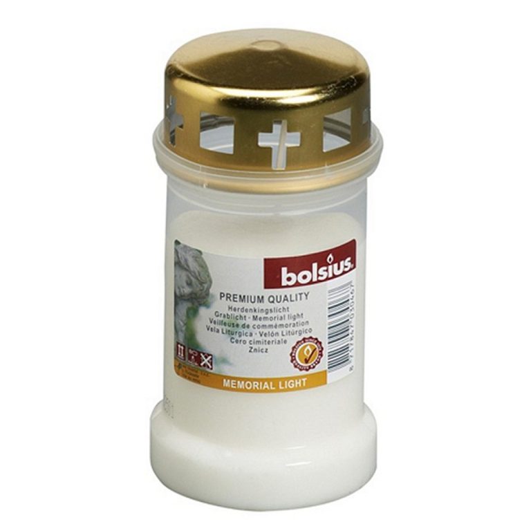 Bolsius Herdenkingslicht det Deksel Cr&egrave;me/Goud 12 Stuks | Kopen bij Flickmyhouse