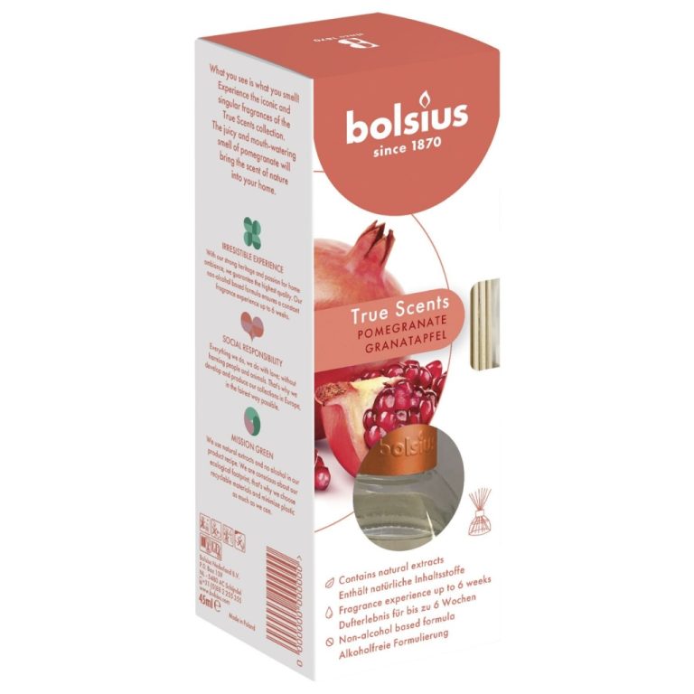 Bolsius Geurstokjes 45ml Granaatappel | Kopen bij Flickmyhouse