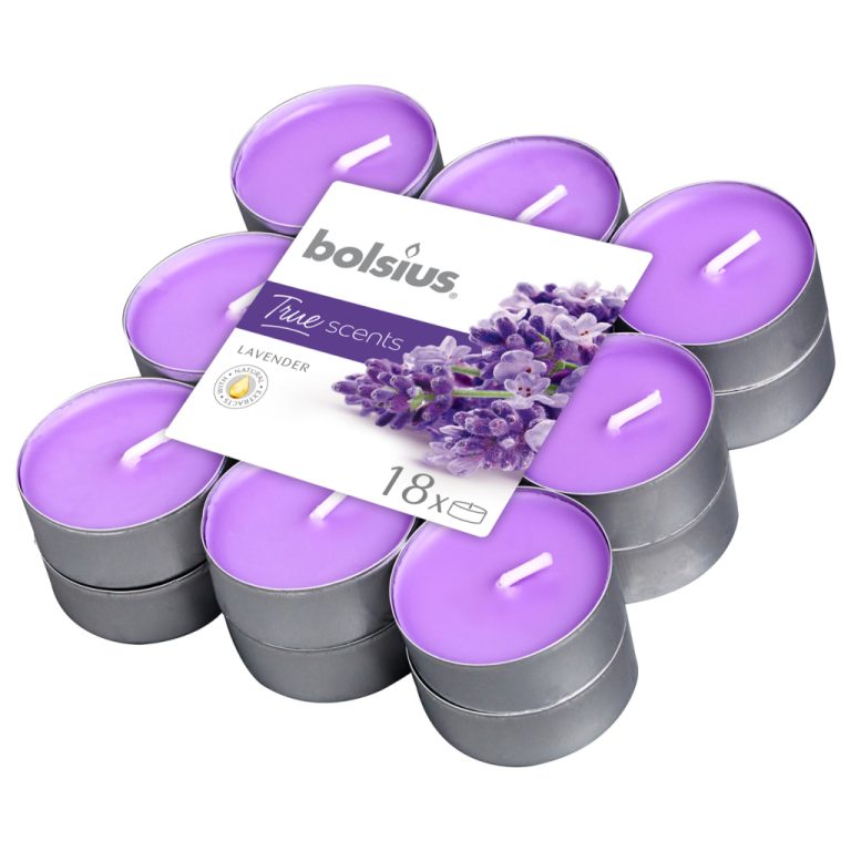 Bolsius True Scents Geurtheelicht Lavendel 18 Stuks | Kopen bij Flickmyhouse