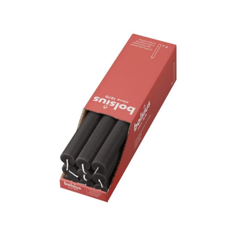 Bolsius Dinerkaars Rustiek Stormy Grijs 27 Cm | Kopen bij Flickmyhouse