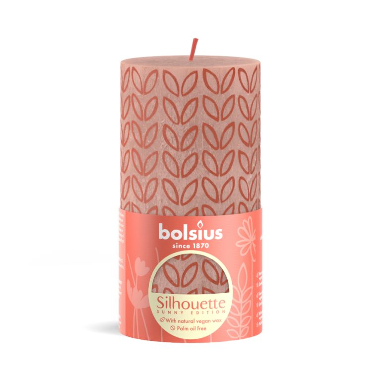 Geen Merk Bolsius Stompkaars Silhouette Misty Pink Met Print 130x68 Mm | Kopen bij Flickmyhouse