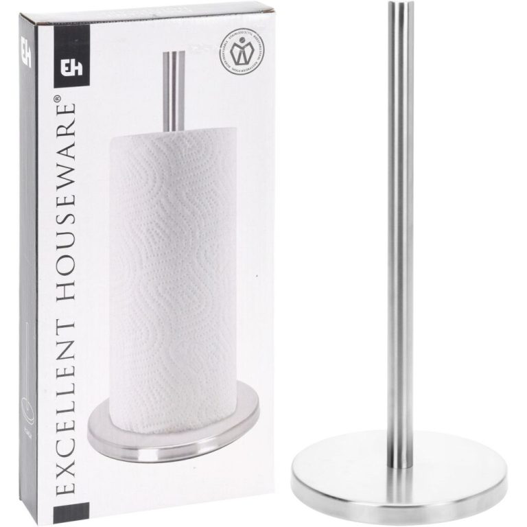 Excellent Houseware Keukenrolhouder RVS | Kopen bij Flickmyhouse