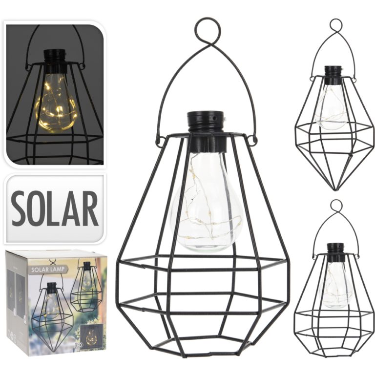 Solar Bulb LED Draadlantaarn Zwart Assorti | Kopen bij Flickmyhouse