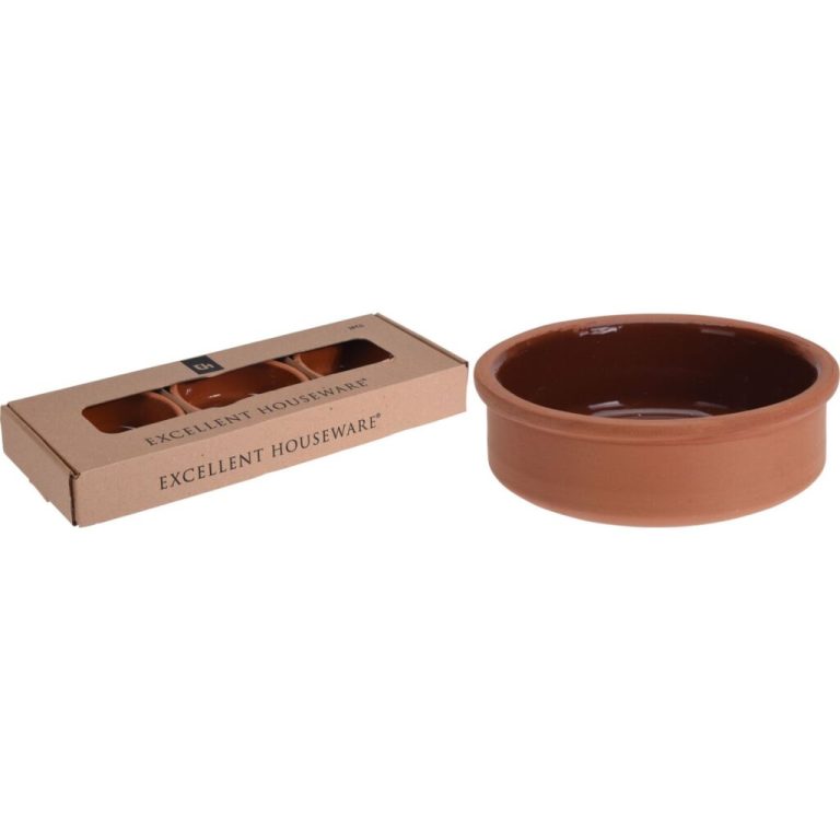 Excellent Houseware Terracotta Tapasschalen 3 Stuks | Kopen bij Flickmyhouse