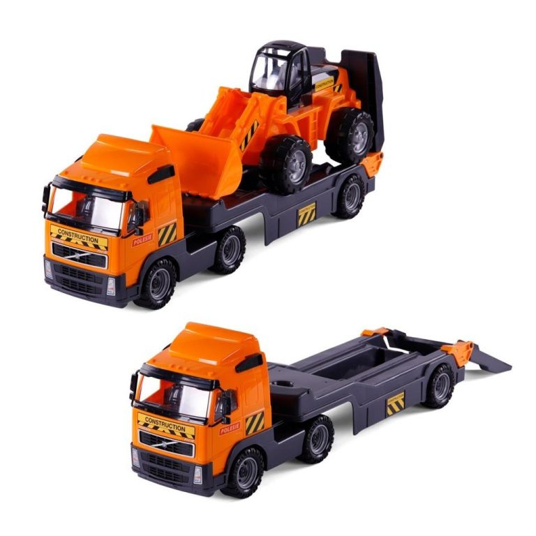 Polesie Volvo Vrachtwagen met Bulldozer Oranje/Zwart | Kopen bij Flickmyhouse