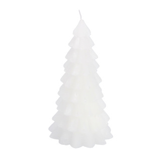 Kerstboom Kaars Wit 10x10x20cm | Kopen bij Flickmyhouse