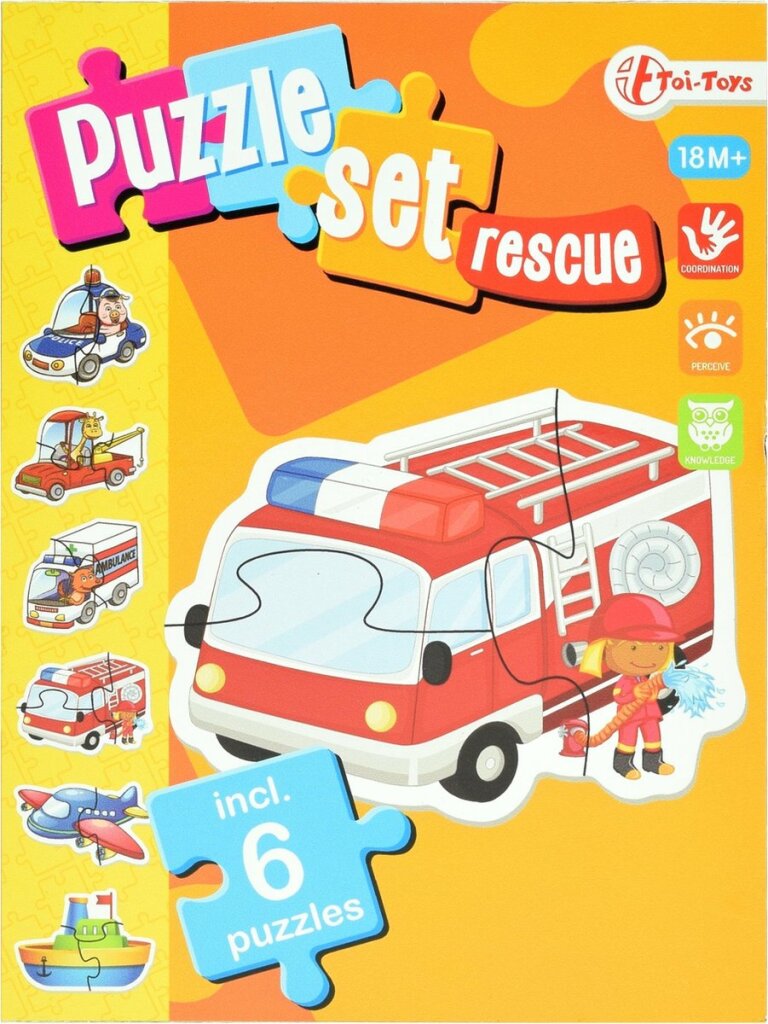 Toi-toys Legpuzzel Set Hulpdiensten Junior Karton 15 Stukjes | Kopen bij Flickmyhouse