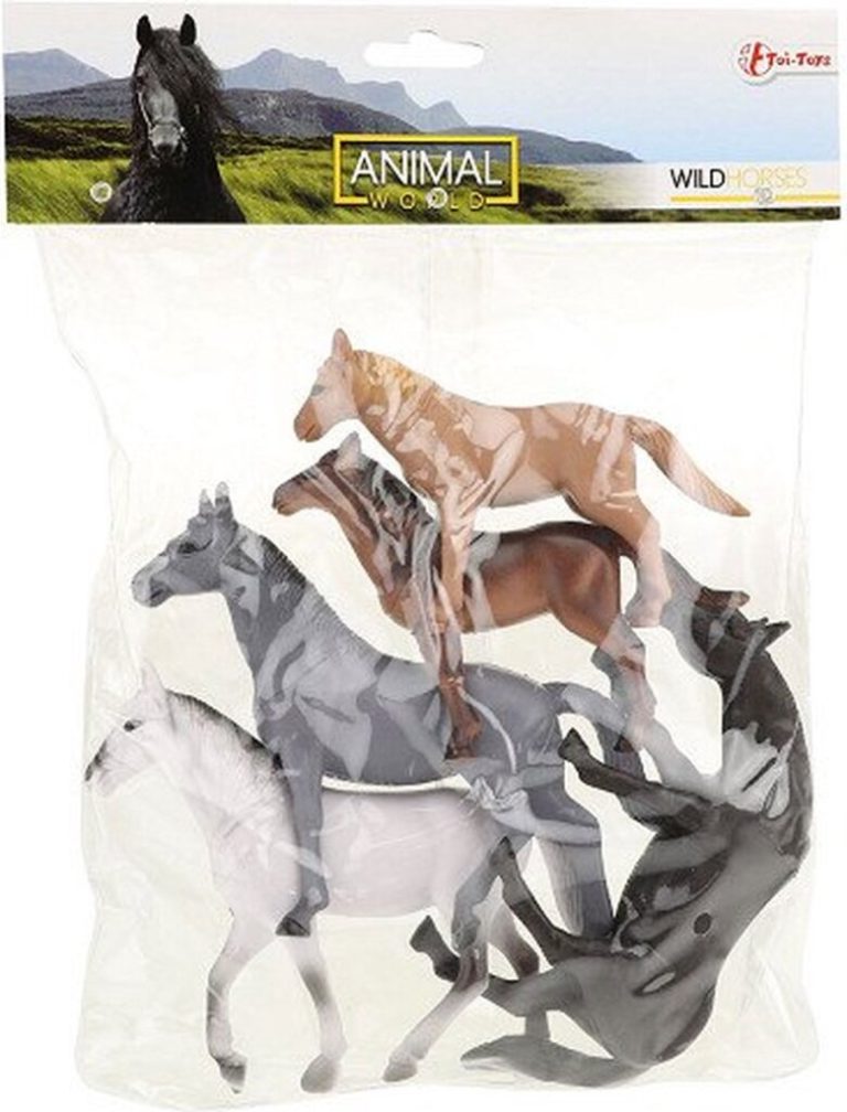 Animal World Paarden Diere Deluxe 5stuks In Zak | Kopen bij Flickmyhouse