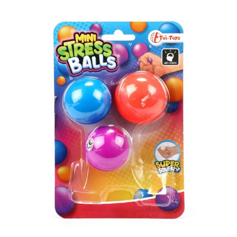 Toi-Toys Mini Anti Stressbal 4 cm 3 Stuks | Kopen bij Flickmyhouse