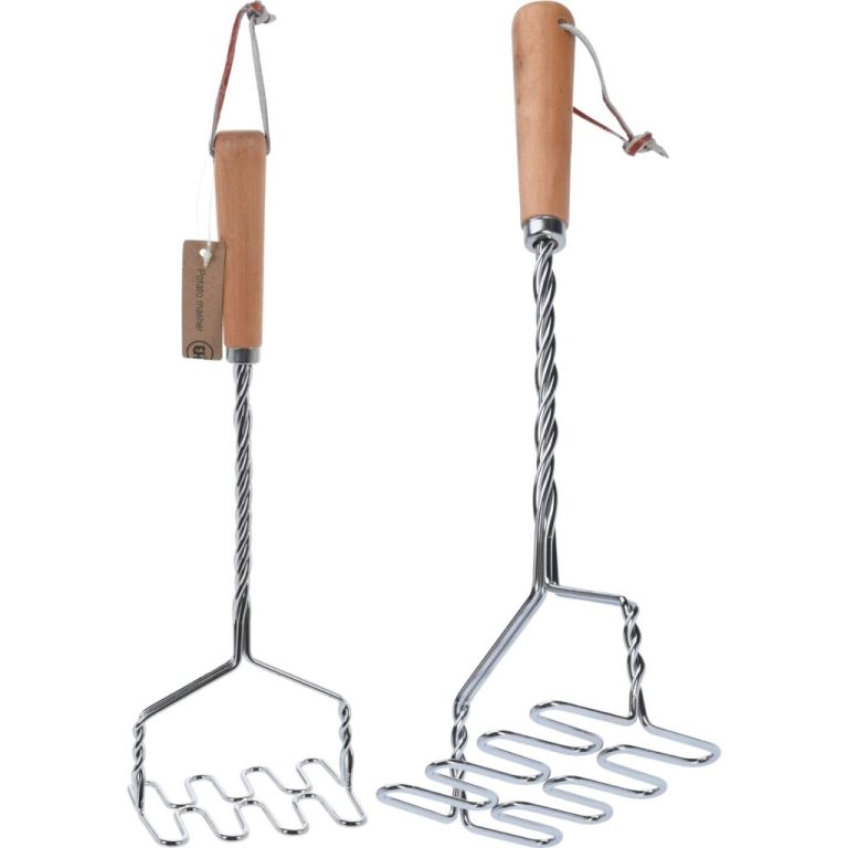 Excellent Houseware Aardappelstamper 34 cm Hout/RVS | Kopen bij Flickmyhouse