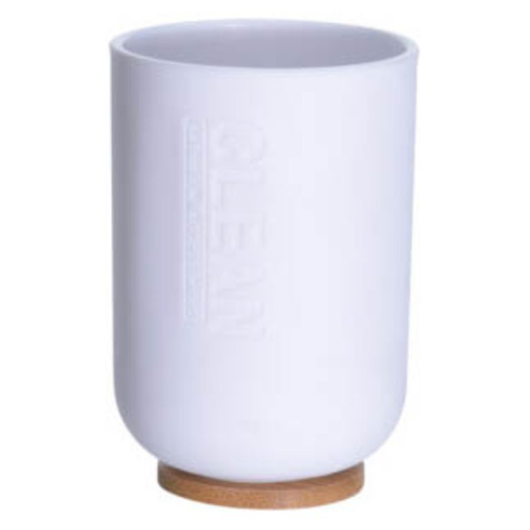 Drinkbeker Wit Bamboe | Kopen bij Flickmyhouse