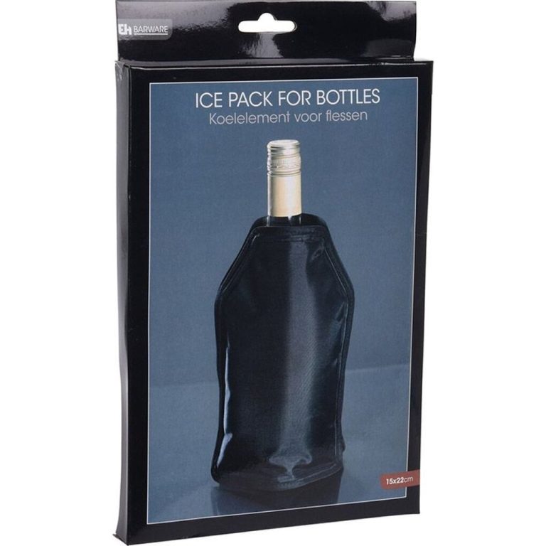 Excellent Houseware Flessenkoeler 15x22 cm Zwart | Kopen bij Flickmyhouse