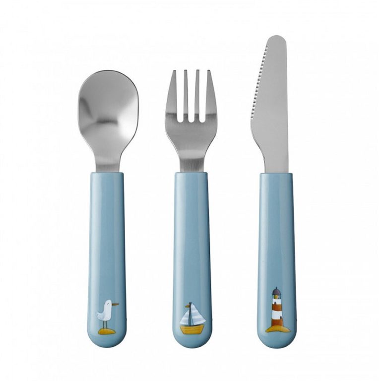 Mepal Bestek Little Dutch Sailors Bay 3-delig Blauw | Kopen bij Flickmyhouse