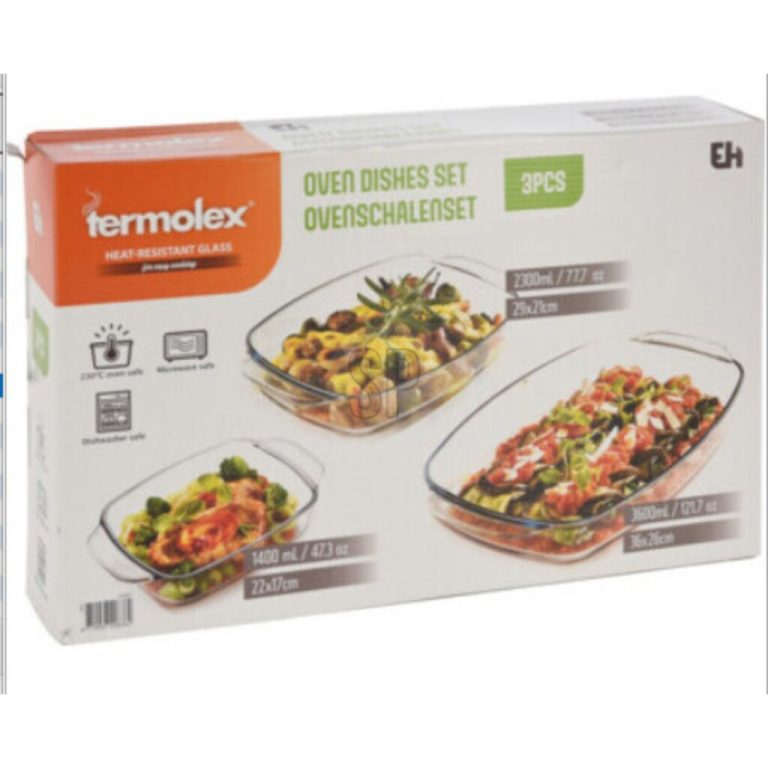 Ovenschaal Glas Set 3 Stuks | Kopen bij Flickmyhouse