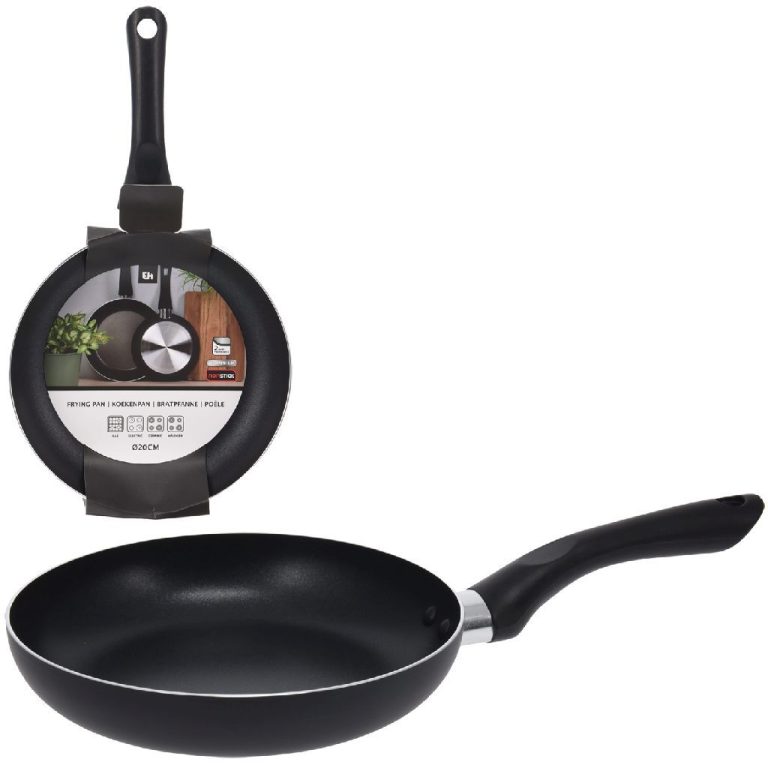 Excellent Houseware Koekenpan 20 cm Aluminium/Zwart | Kopen bij Flickmyhouse