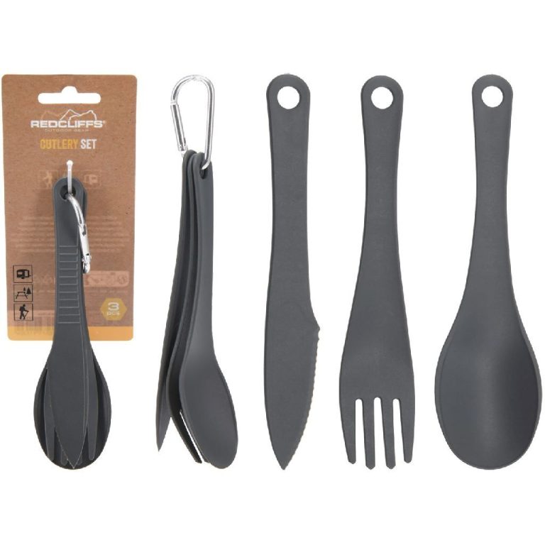 Redcliffs Reisbestekset 3-delig Grijs | Kopen bij Flickmyhouse