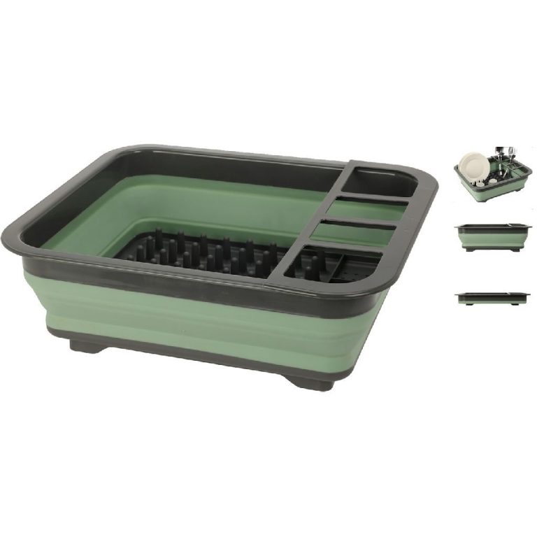 Afdruiprek Opvouwbaar 36.5x12x31 cm Groen/Grijs | Kopen bij Flickmyhouse