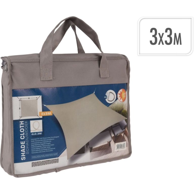 Schaduwdoek 300x300 cm Taupe | Kopen bij Flickmyhouse