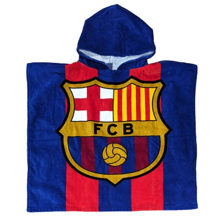 FC Barcelona Badponcho 60x120 cm Blauw/Rood | Kopen bij Flickmyhouse