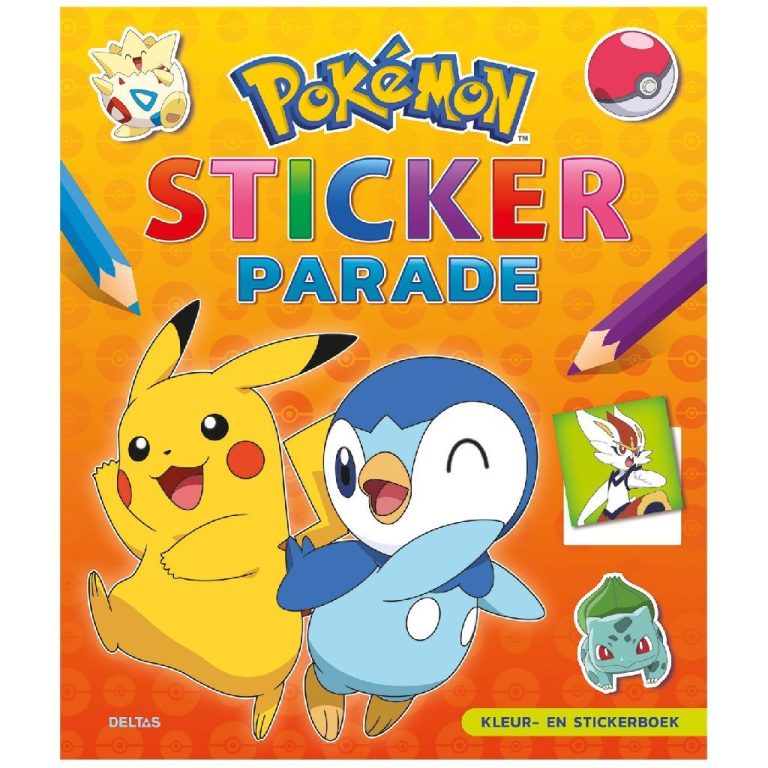 Deltas Kleur- en Stickerboek Pok&eacute;mon Sticker Parade | Kopen bij Flickmyhouse