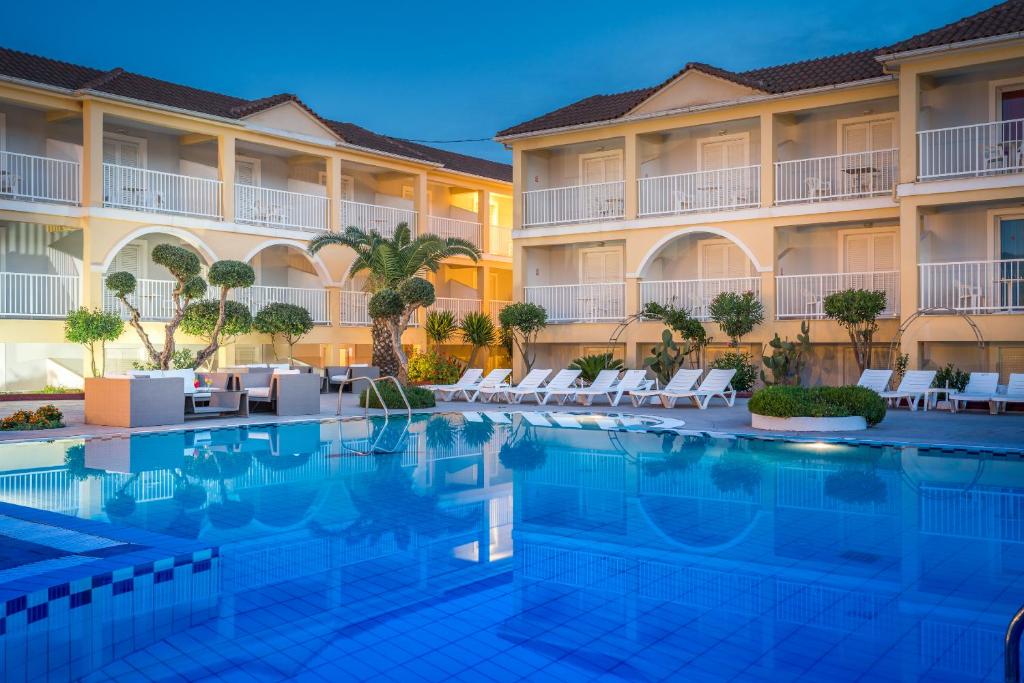 LiggingFiloxenia Hotel ligt in het rustige achterland van Tsilivi