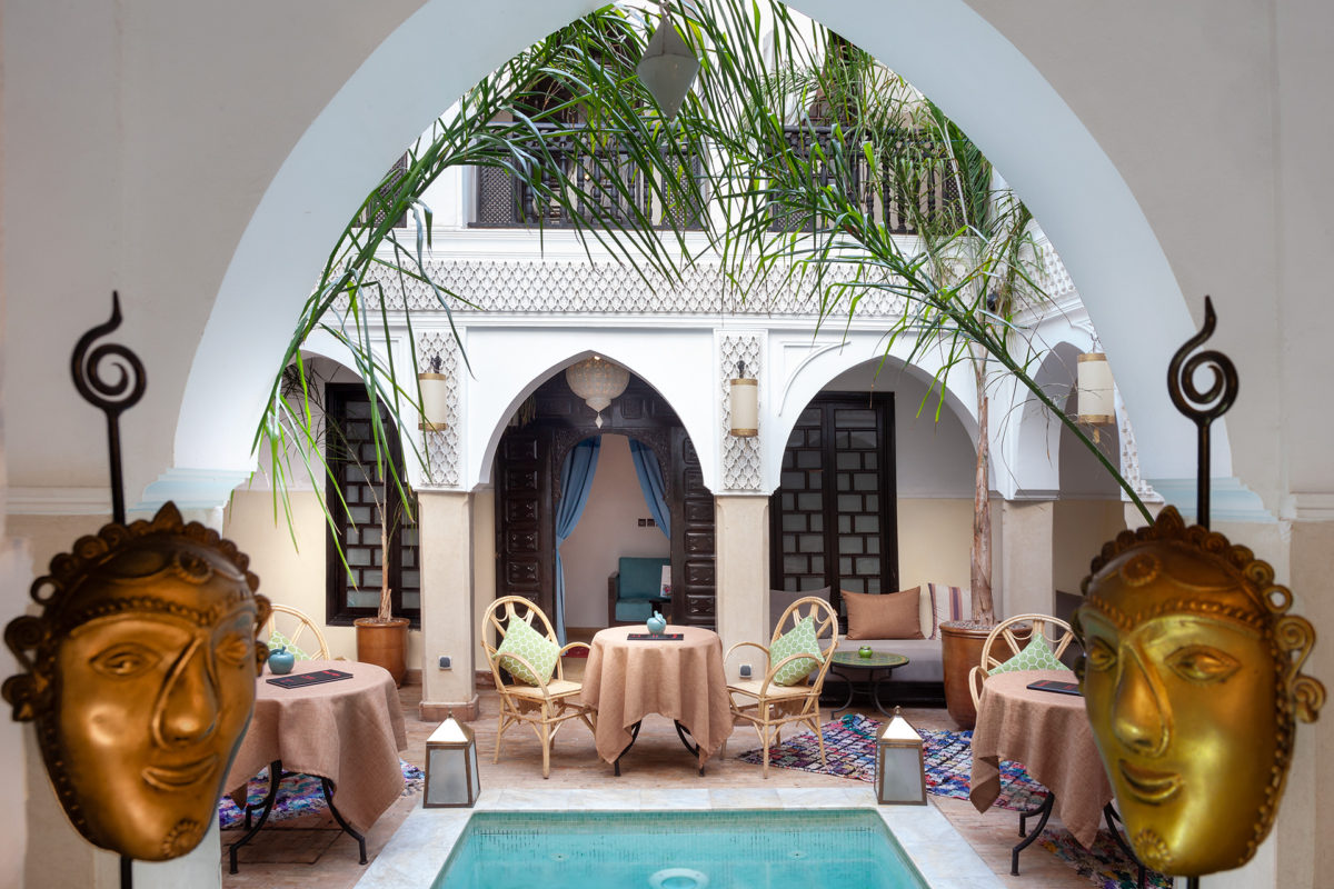 LiggingIn de historische Kasbah-wijk van Marrakech