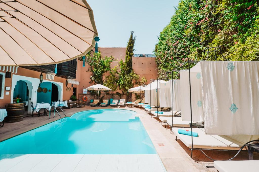 LiggingVerscholen in de rustige Kasbah-wijk van de medina