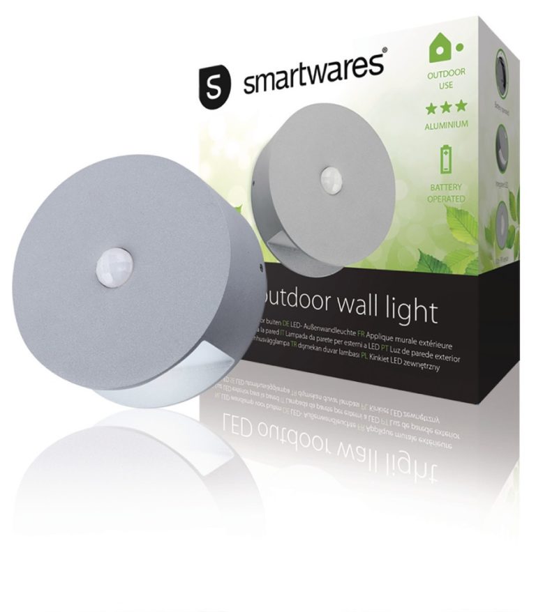 Ranex RA-1004236 Led Wandlamp Voor Buiten Met Sensor 0.5 W 60 Lm Grijs | Kopen bij Flickmyhouse