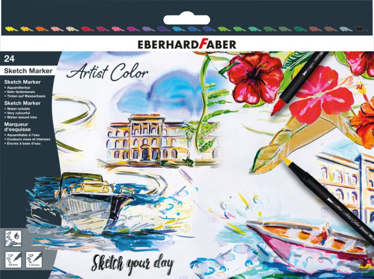 Eberhard Faber EF-558224 Sketch Marker 24 Stuks | Kopen bij Flickmyhouse