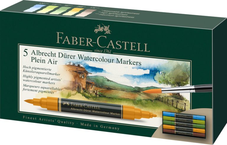 Faber Castell FC-160309 WK25Aquarel Marker FC AlbrechtD&uuml;rer 5 Stuks Plein Air | Kopen bij Flickmyhouse