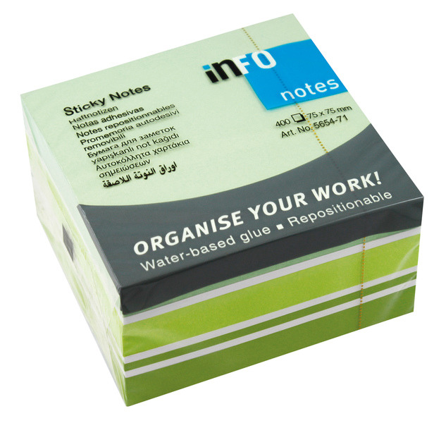 Info Notes IN-5654-71 75x75mm Mix Blok A 400 Vel | Kopen bij Flickmyhouse