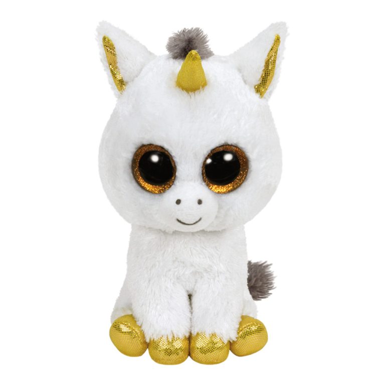 Ty Beanie Witte Eenhoorn Pegasus Knuffel 15cm | Kopen bij Flickmyhouse
