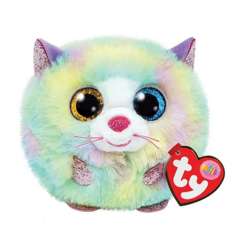 TY Puffies Knuffel Kat Heather 10 cm | Kopen bij Flickmyhouse