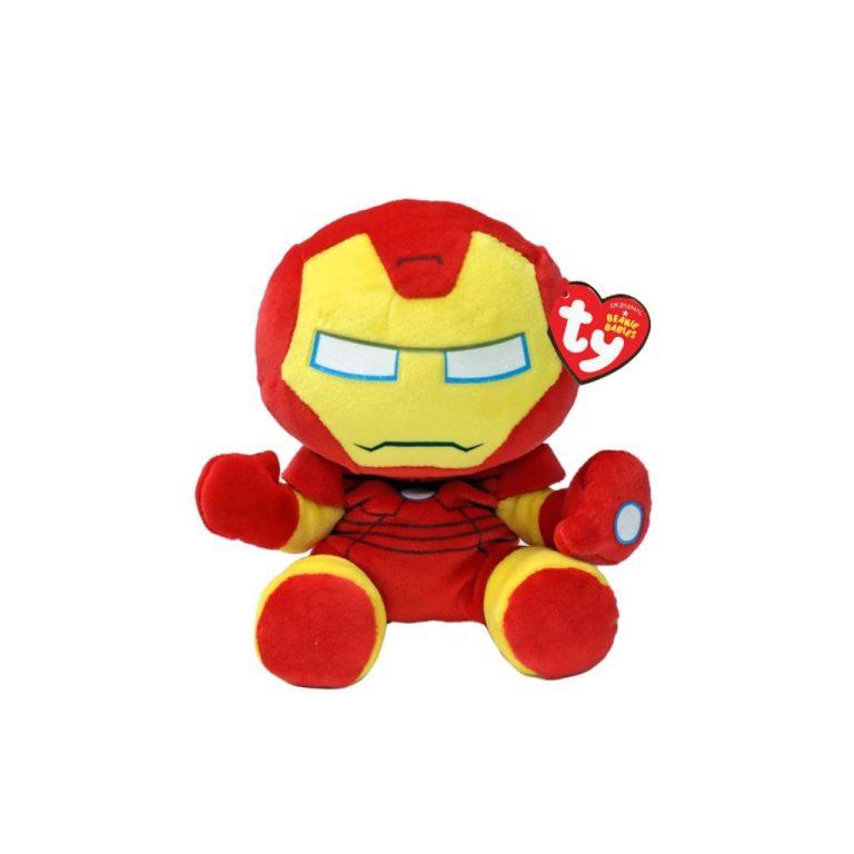 TY Beanie Babies Marvel Avengers Knuffel Iron Man 15 cm | Kopen bij Flickmyhouse
