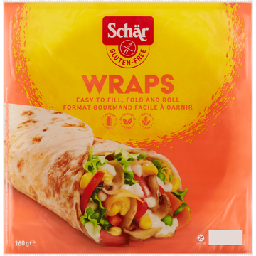 Schar Wraps Glutenvrij 2 Stuks 160 g bij Jumbo | Flickmyhouse