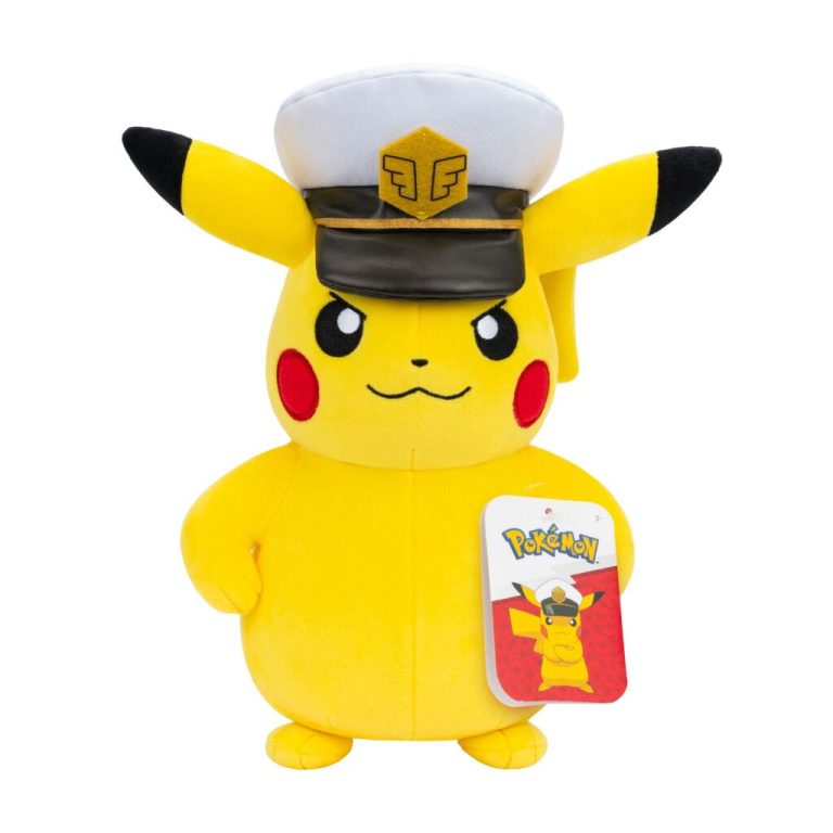 Pok&eacute;mon Knuffel Captain Pikachu 20 cm | Kopen bij Flickmyhouse