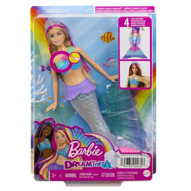 Barbie Dreamtopia Twinkle Lights Zeemeermin Pop + Licht | Kopen bij Flickmyhouse