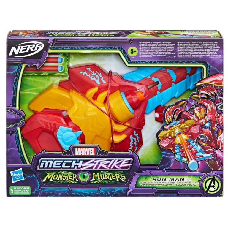 Nerf Marvel Mech Strike Monster Hunters Iron Man + 3 Darts | Kopen bij Flickmyhouse