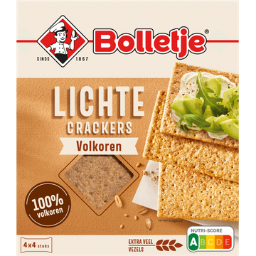 Bolletje Lichte Crackers Volkoren 4 x 4 Stuks 190 g bij Jumbo | Flickmyhouse