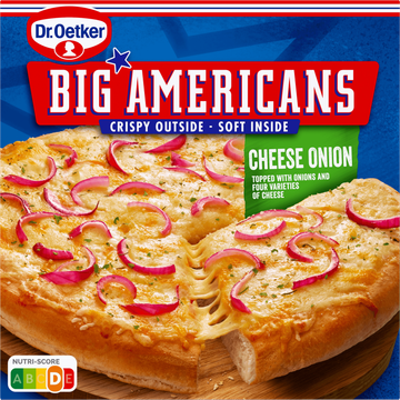 Dr. Oetker Big Americans Pizza Cheese Onion 385 g bij Jumbo | Flickmyhouse