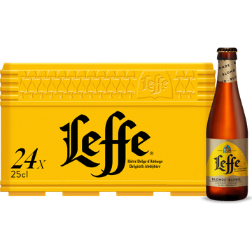 Leffe Blond Krat 24 x 250ML bij Jumbo | Flickmyhouse