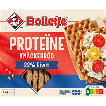 Bolletje Proteine Knackebrod 22% Eiwit 4 x 4 Stuks 255 g bij Jumbo | Flickmyhouse