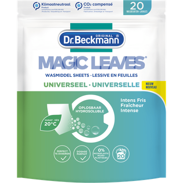 Dr. Beckmann Magic Leaves Wasmiddel Sheets Universeel bij Jumbo | Flickmyhouse