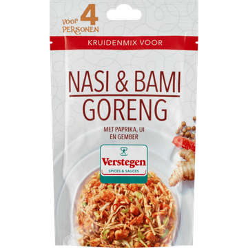 Verstegen Kruidenmix voor Nasi & Bami Goreng 30 g bij Jumbo | Flickmyhouse