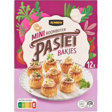 Jumbo Mini Roomboter Pasteibakjes 12 Stuks | Flickmyhouse