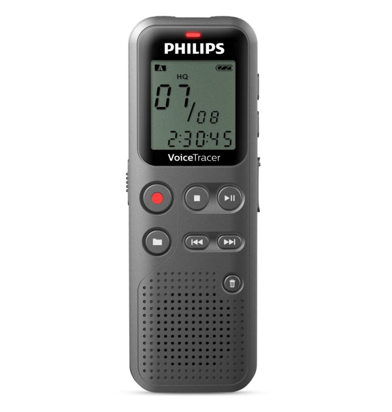 Philips DVT1120 VoiceTracer Audiorecorder Grijs | Kopen bij Flickmyhouse