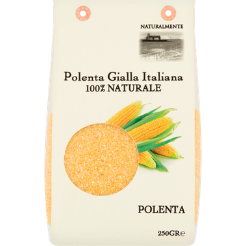 Naturalmente Polenta Gialla Italiana 100% Naturale 250 g bij Jumbo | Flickmyhouse