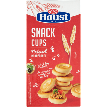 Haust Snack Cups Naturel Rond 130 g bij Jumbo | Flickmyhouse