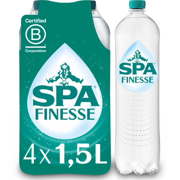 SPA Finesse Sparkling Mineral Water Licht Bruisend 4 x 1